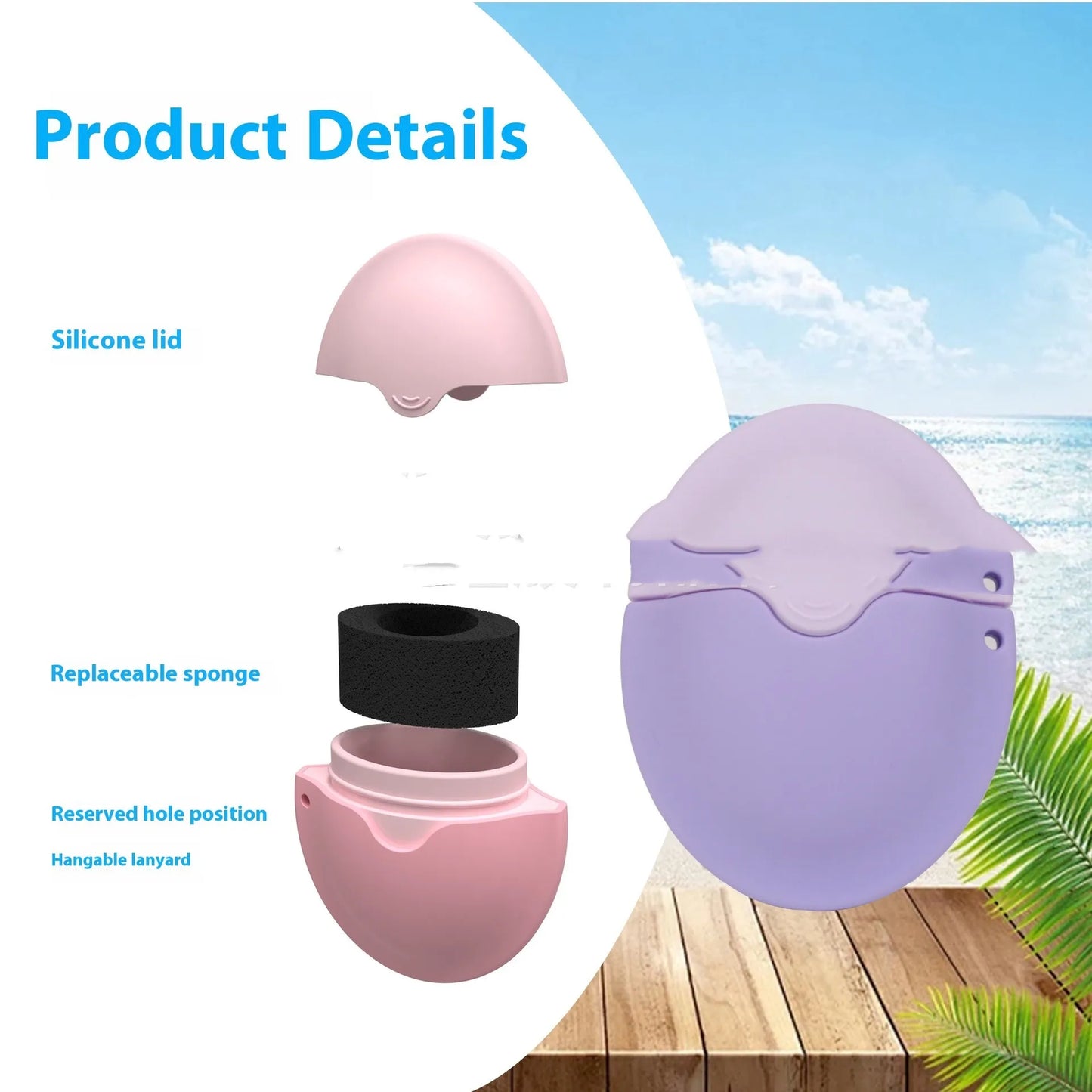 Removable Ball Silicone Lotion & Cream Applicator