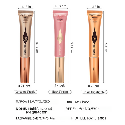 Beauty Glazed Liquid Blush Highlighter Contour Pen