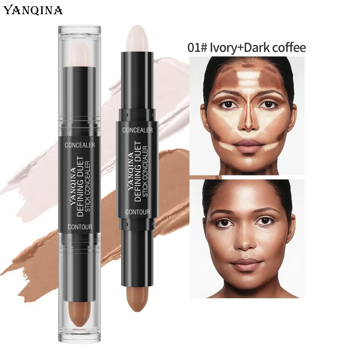 2-in-1 Yanqina GroomMaster Highlighting Contour Stick