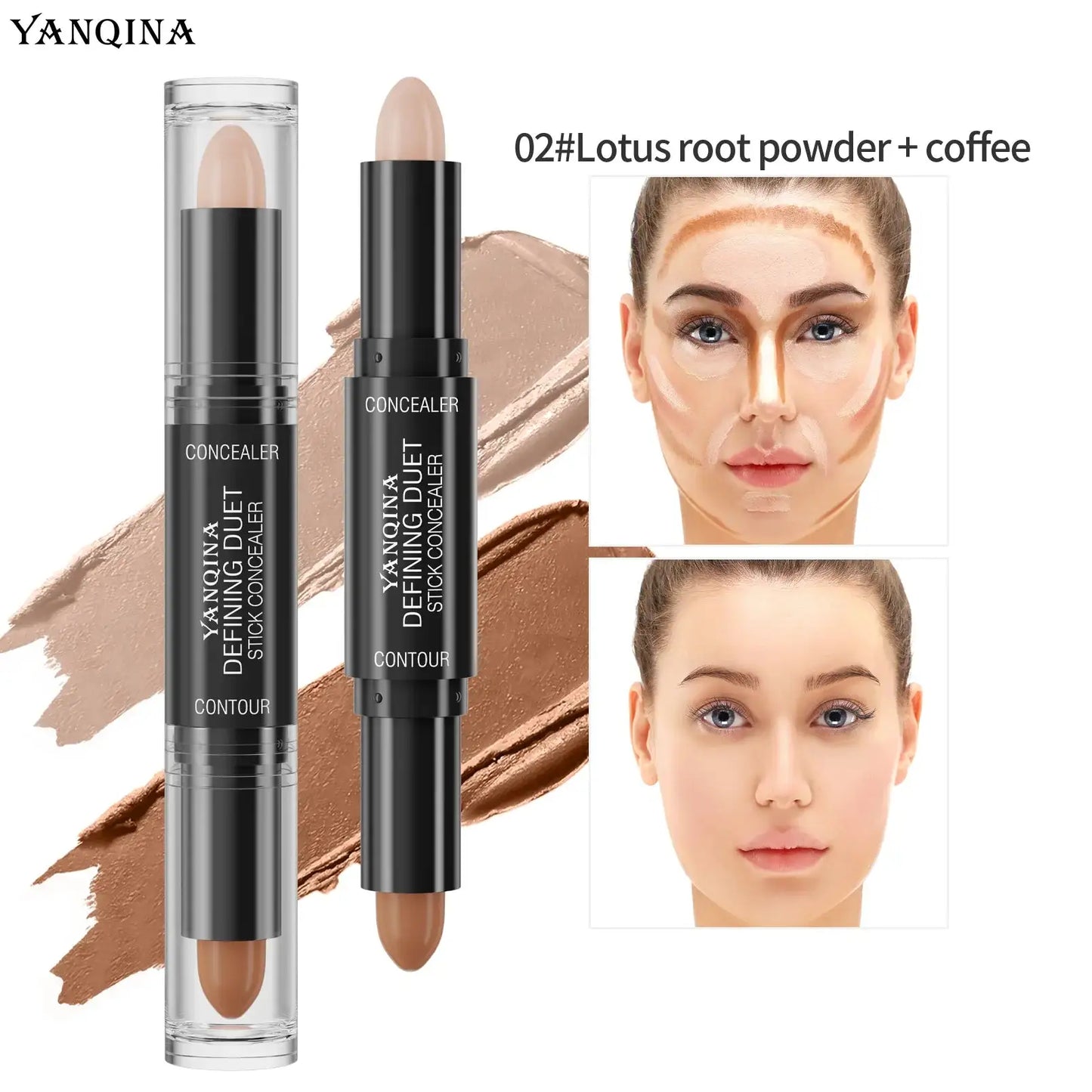 2-in-1 Yanqina GroomMaster Highlighting Contour Stick