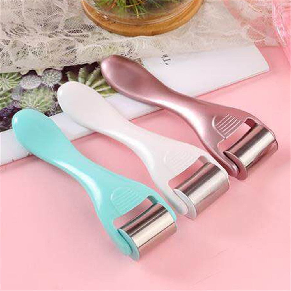 Stainless Steel Ice Roller for Facial Care and Massage